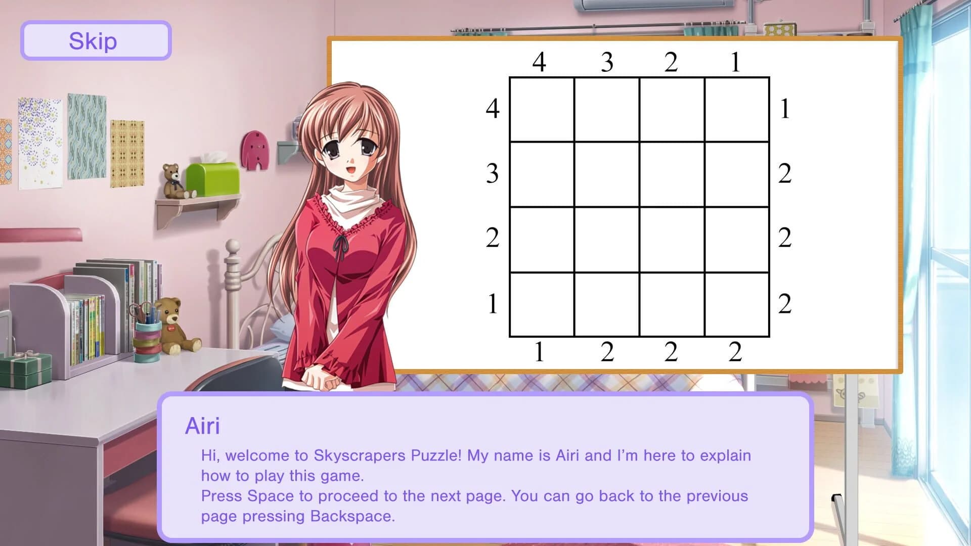 Skyscrapers Puzzle: Airi's tale screenshot 1