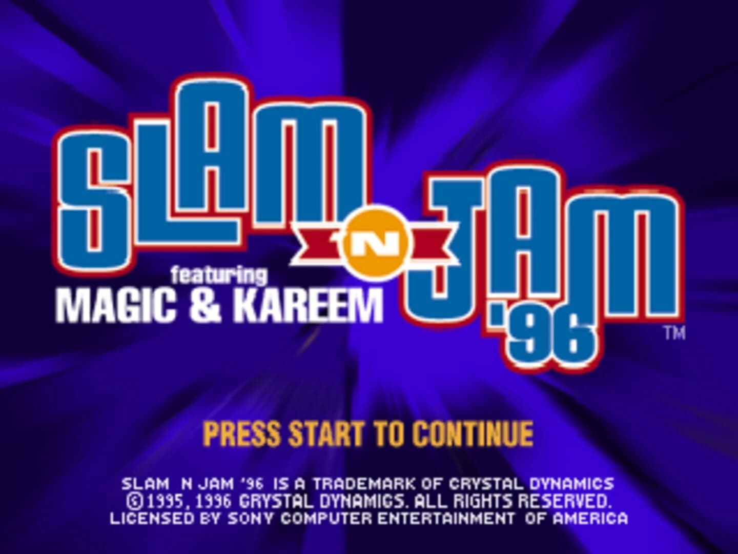 Slam 'n Jam '96 Featuring Magic & Kareem screenshot 1