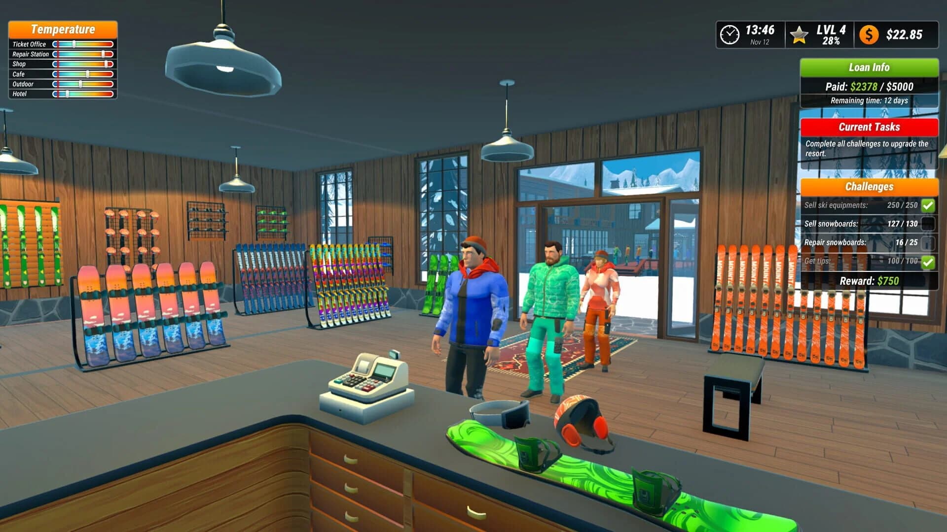 Snow Resort Simulator screenshot 1