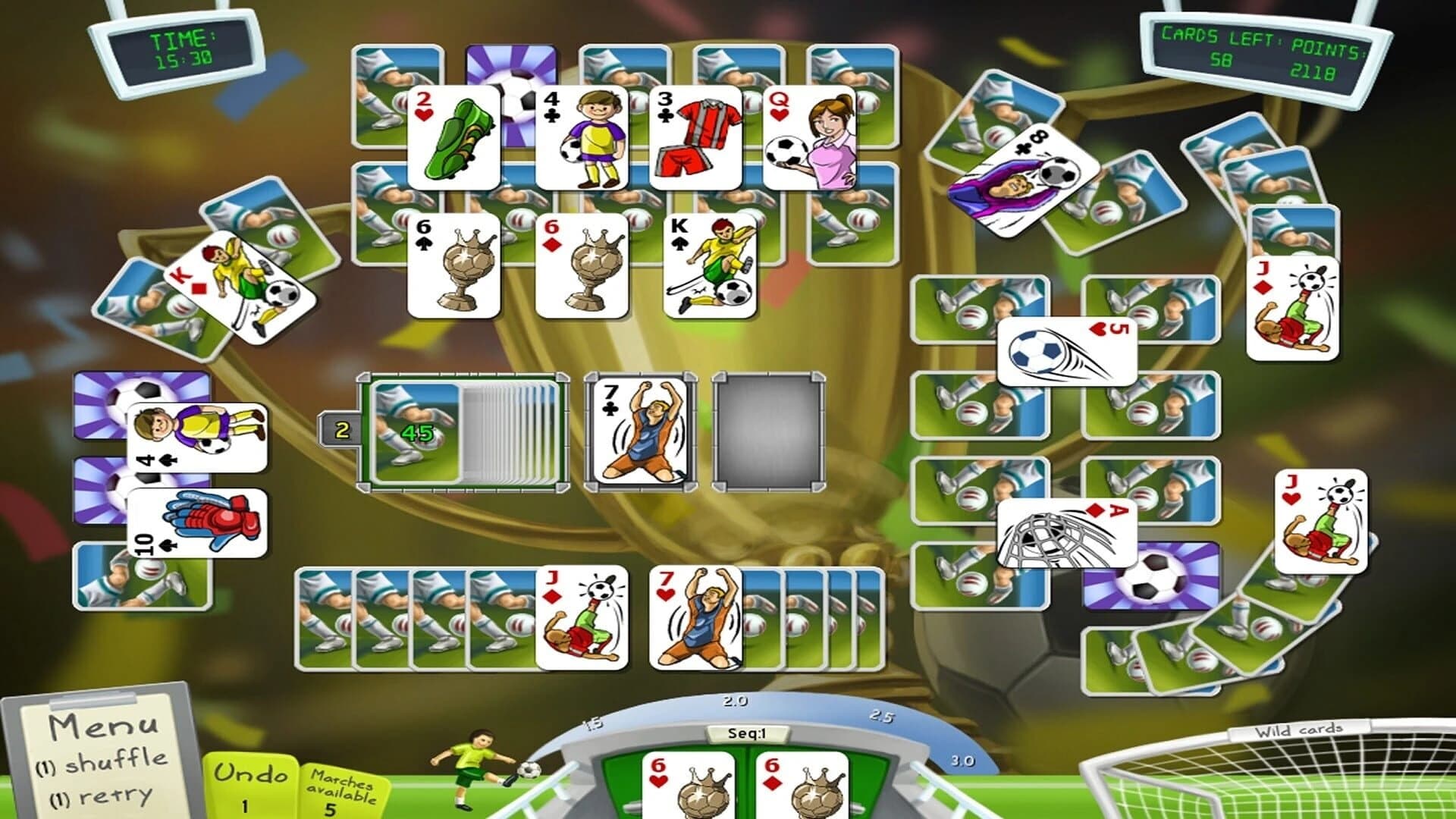 Soccer Cup Solitaire screenshot 1