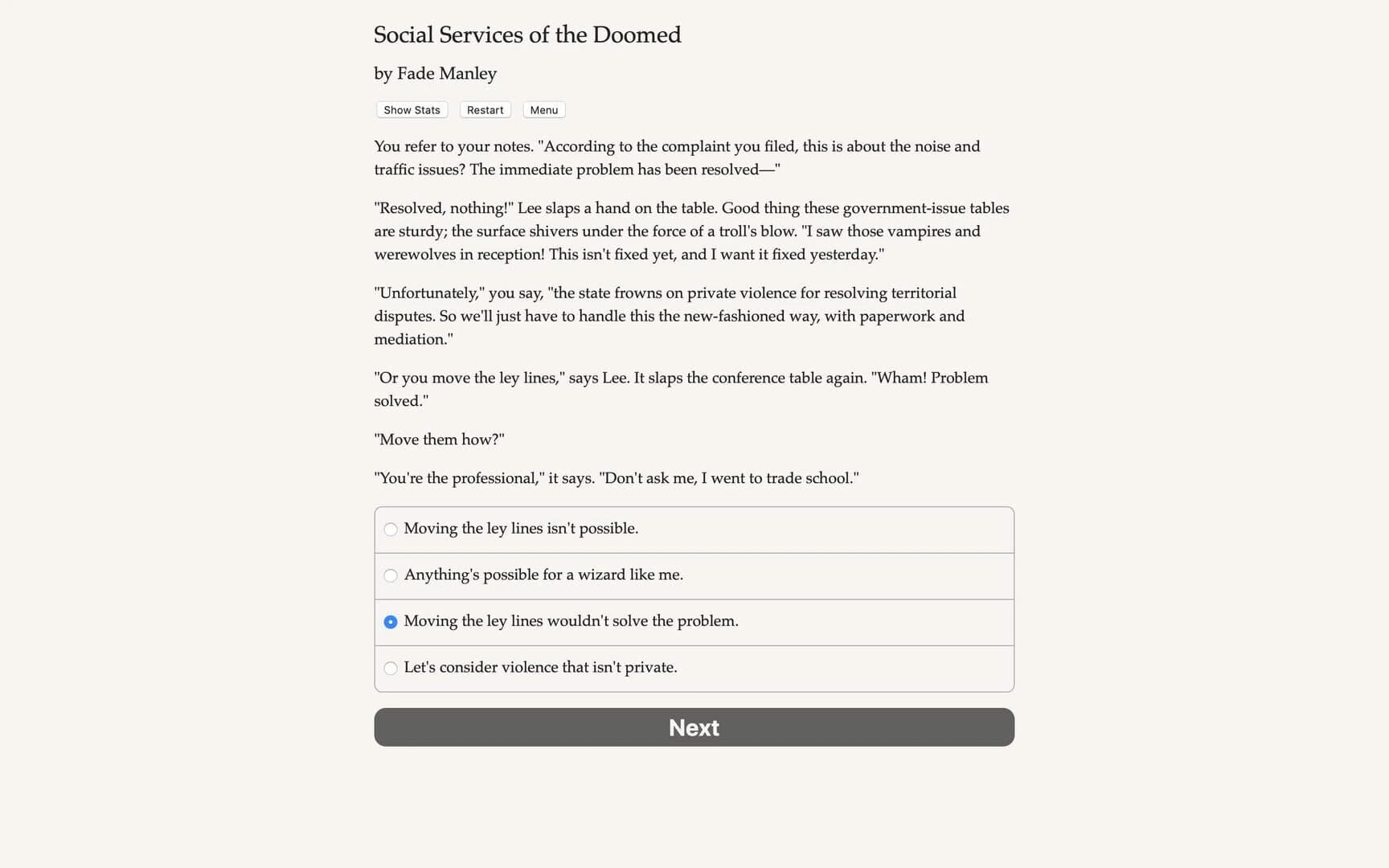 Social Services of the Doomed screenshot 1
