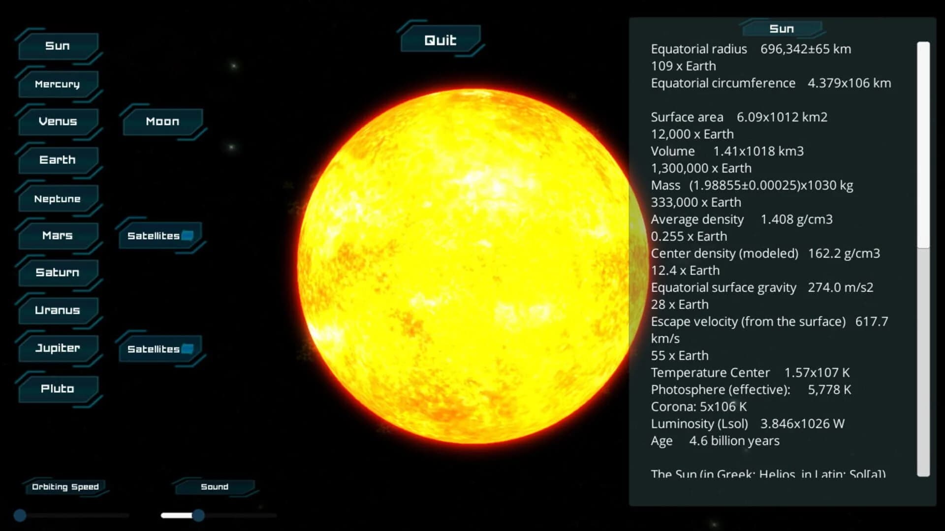 Solar System screenshot 1