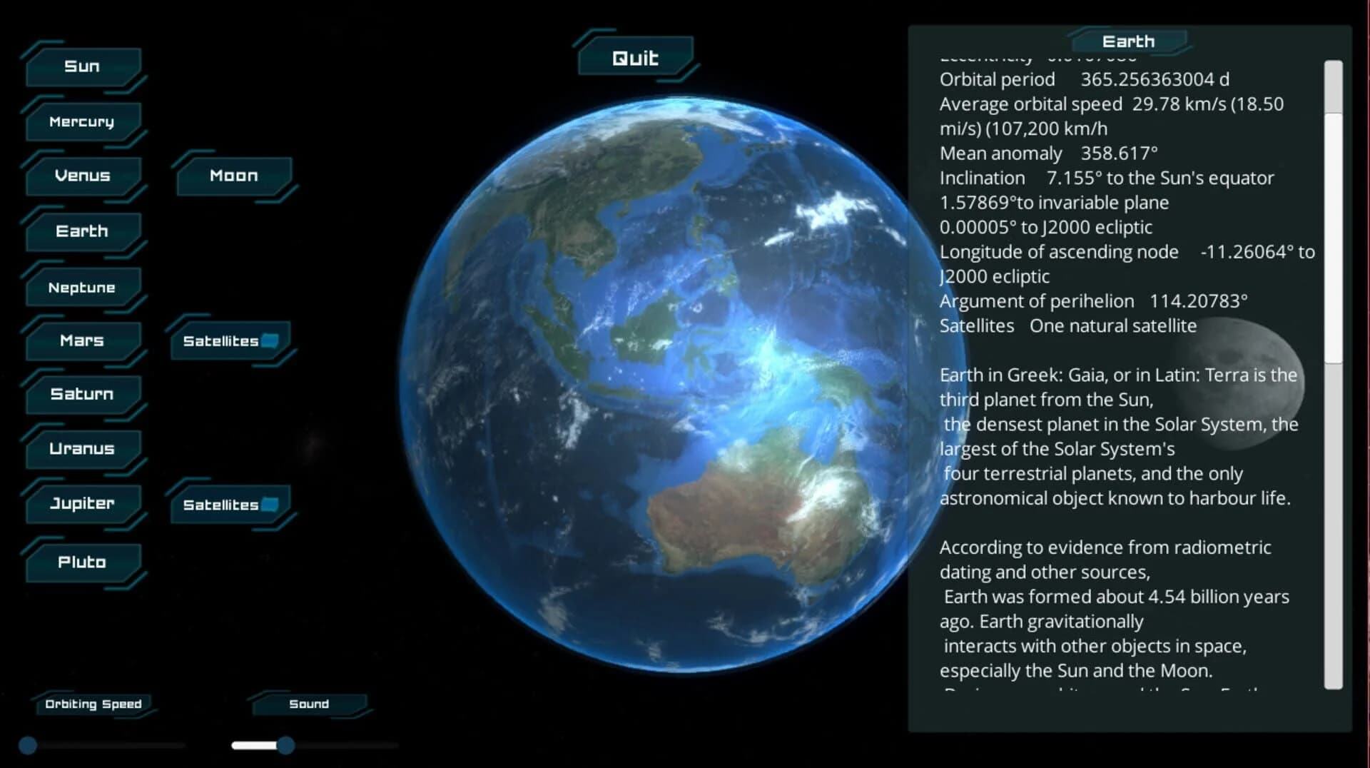 Solar System screenshot 2