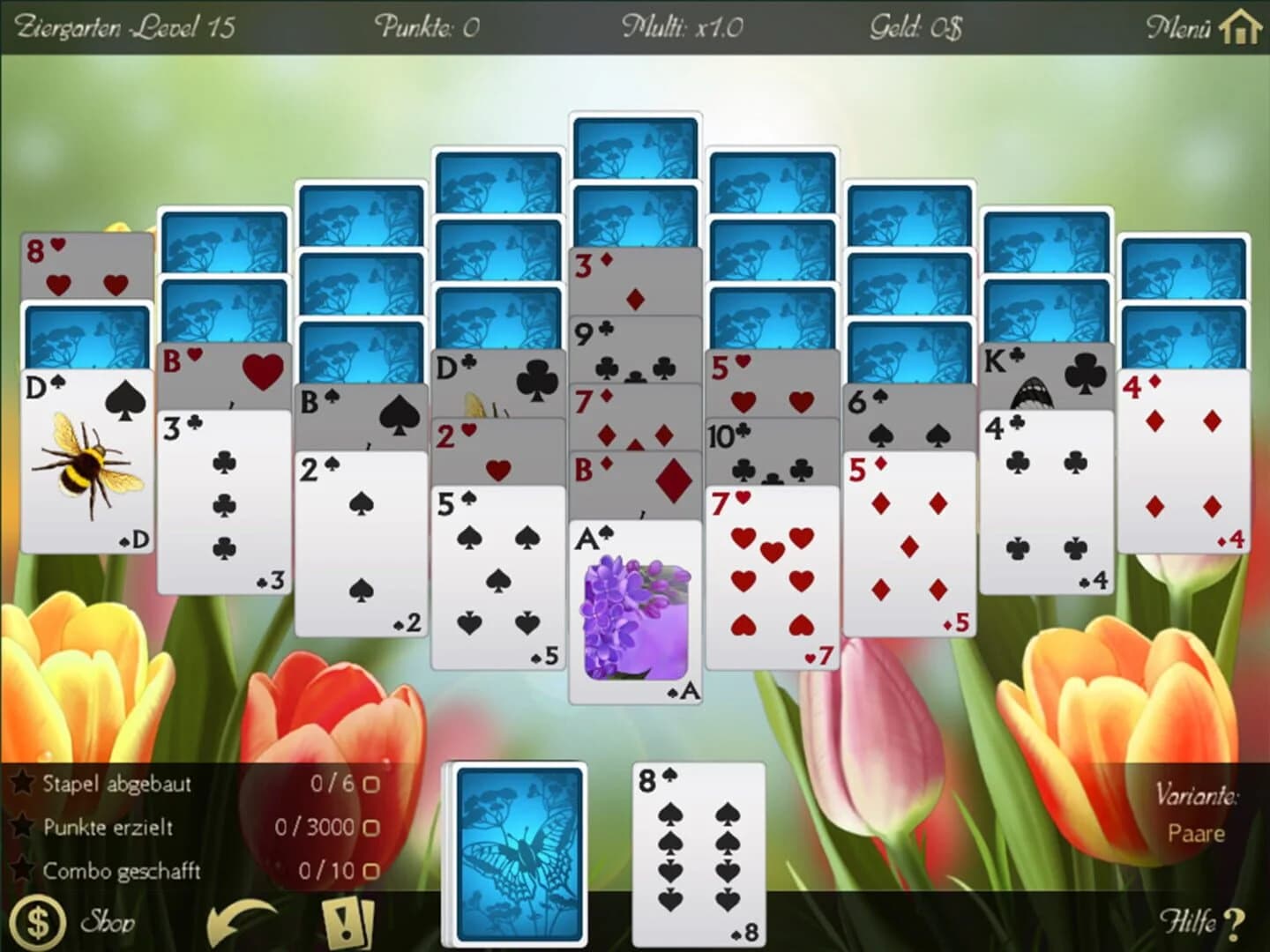 Solitaire: Beautiful Garden Season screenshot 2
