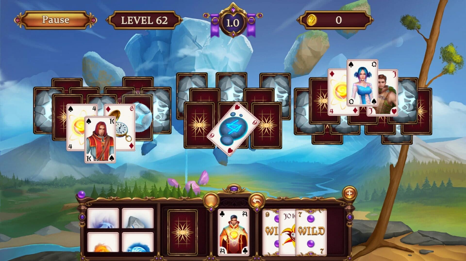 Solitaire: Elemental Wizards screenshot 2