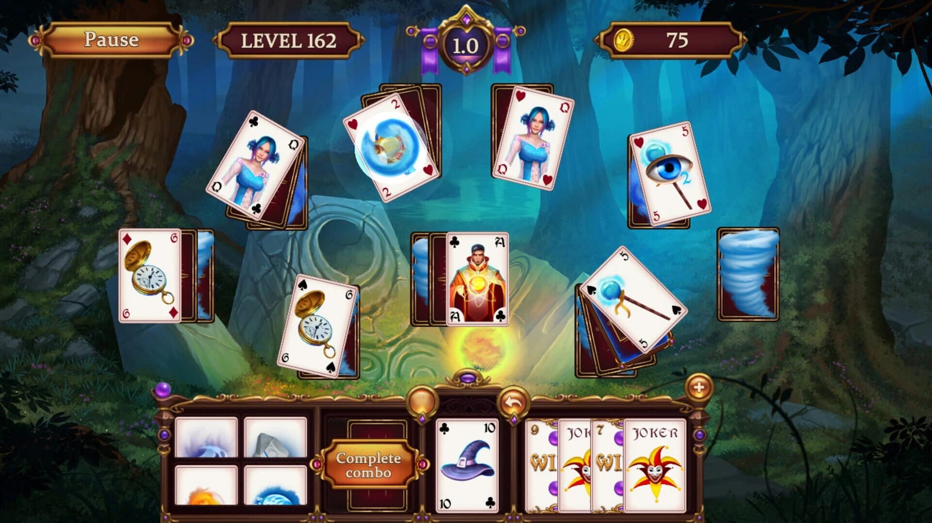 Solitaire: Elemental Wizards screenshot 5