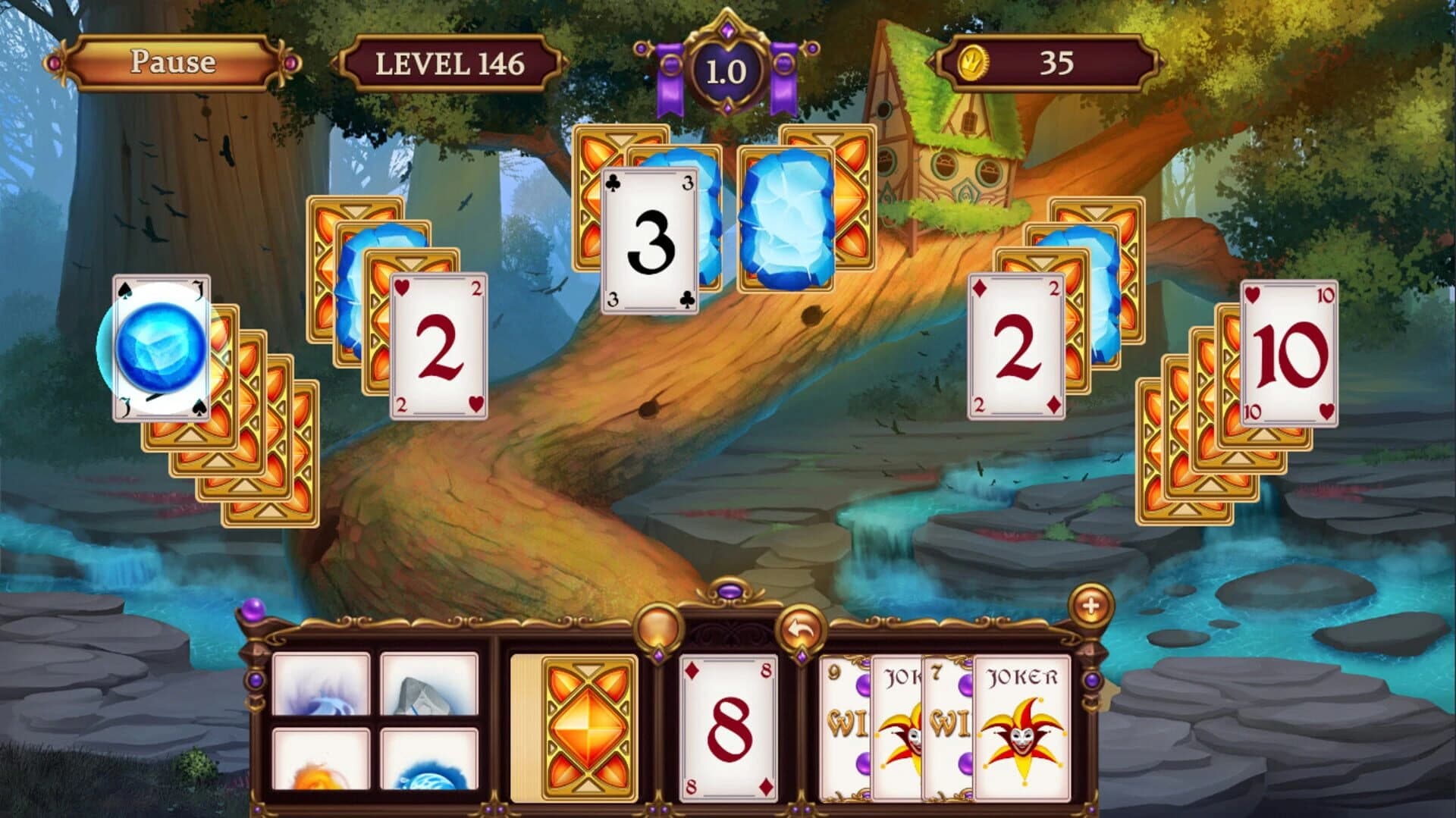 Solitaire: Elemental Wizards screenshot 4