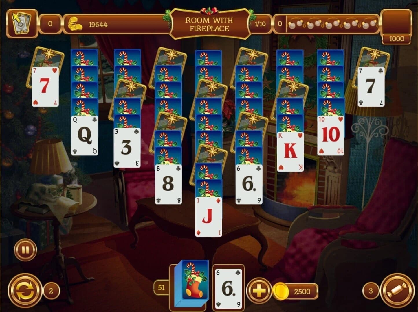 Solitaire Game Christmas screenshot 1
