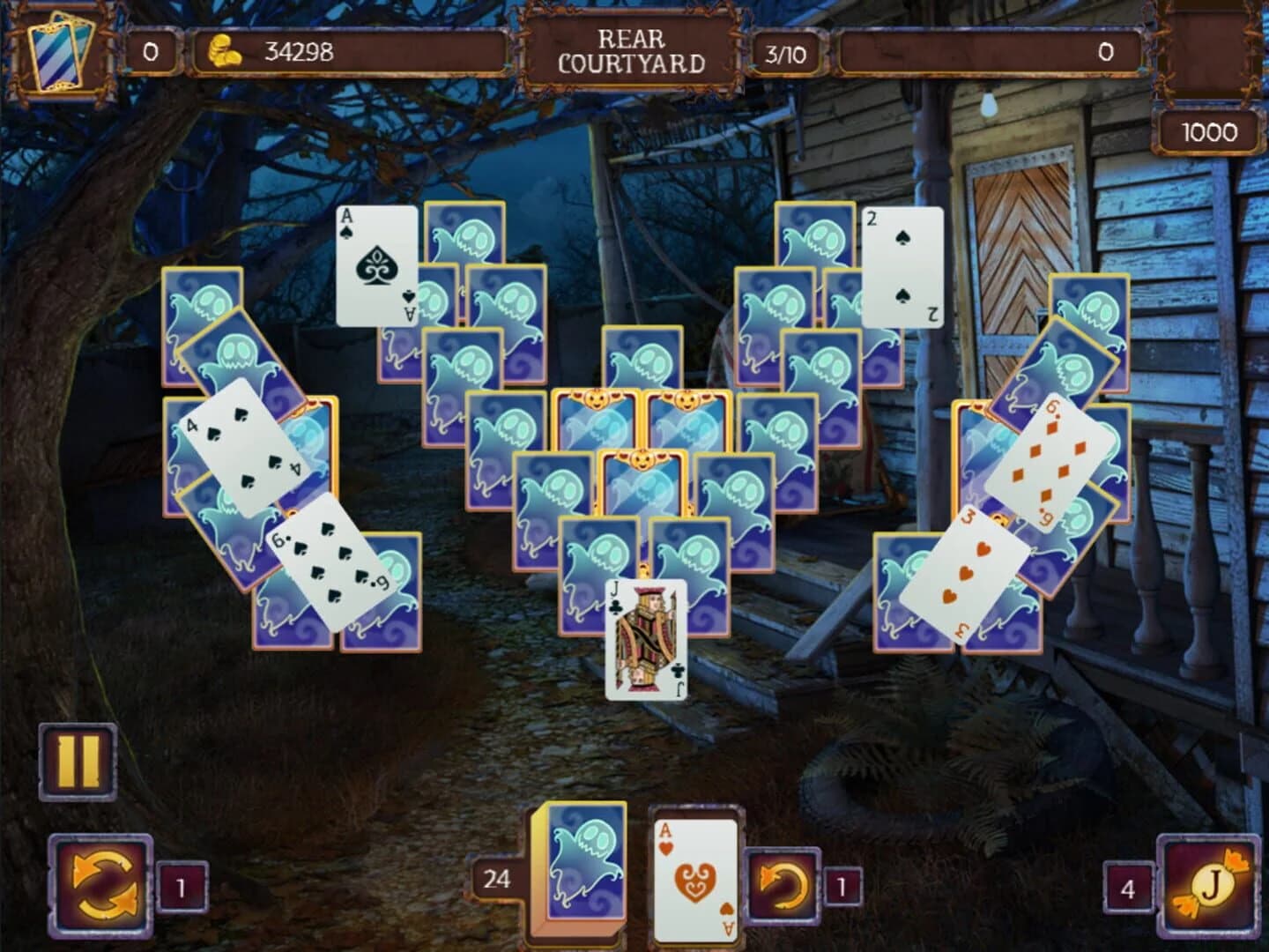 Solitaire Game Halloween screenshot 2