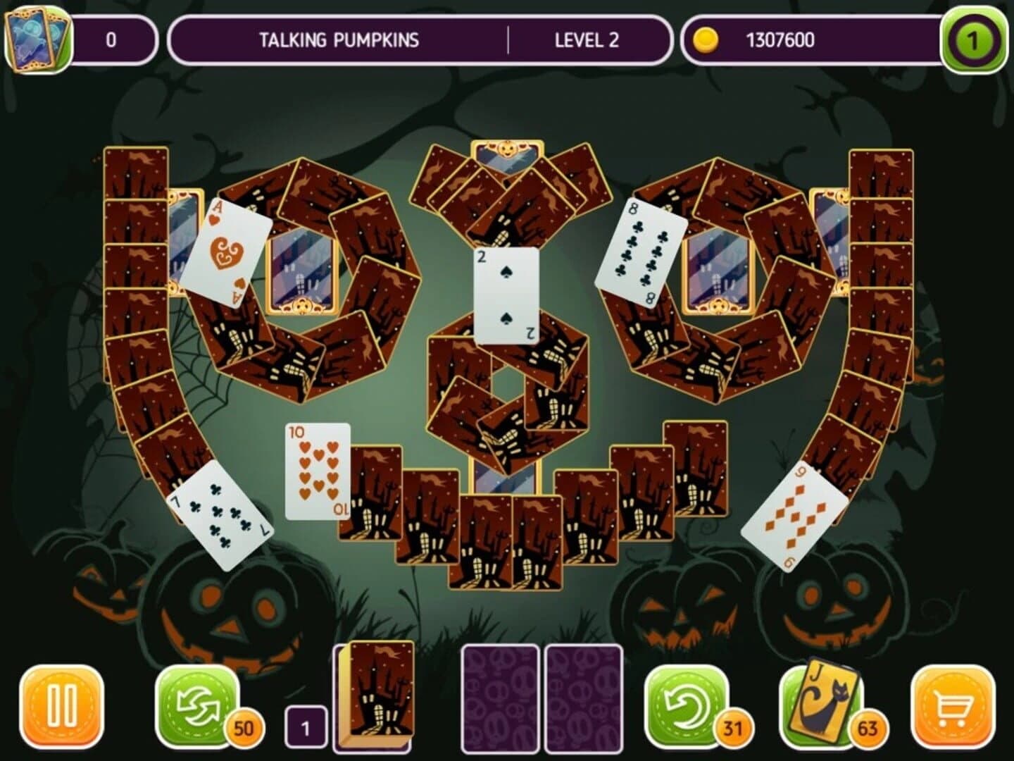 Solitaire Halloween Story screenshot 1
