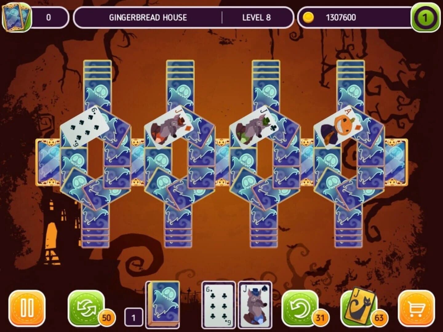Solitaire Halloween Story screenshot 2