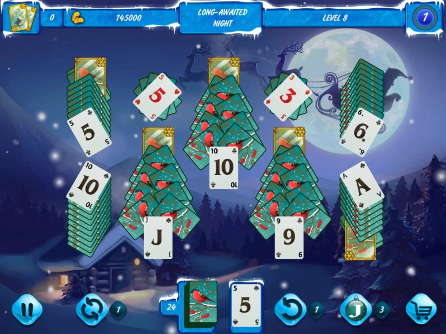 Solitaire: Jack Frost Winter Adventures screenshot 2