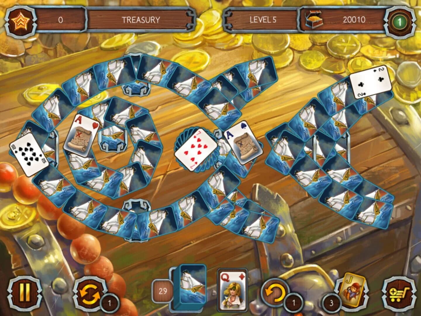 Solitaire Legend of the Pirates screenshot 5