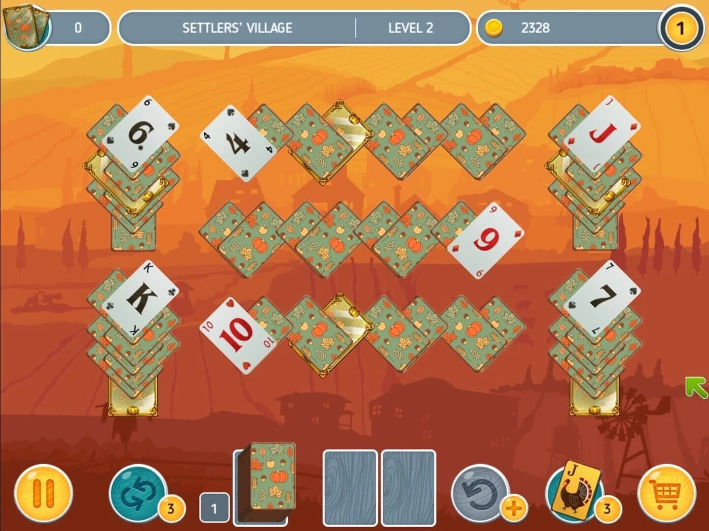 Solitaire Match 2 Cards. Thanksgiving Day screenshot 4