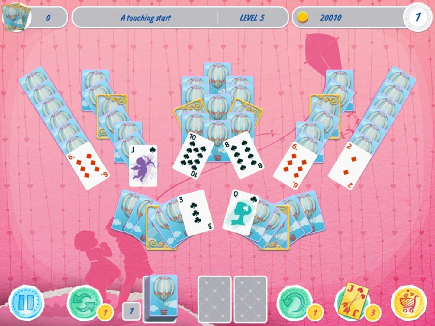 Solitaire: Match 2 Cards - Valentine's Day screenshot 1