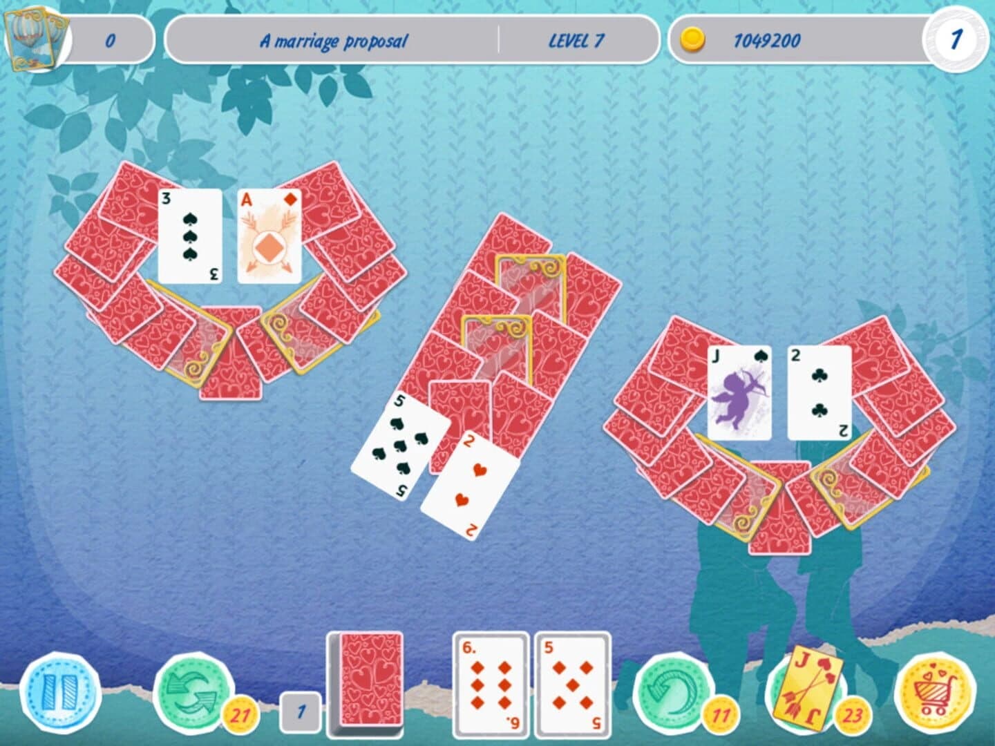Solitaire: Match 2 Cards - Valentine's Day screenshot 3
