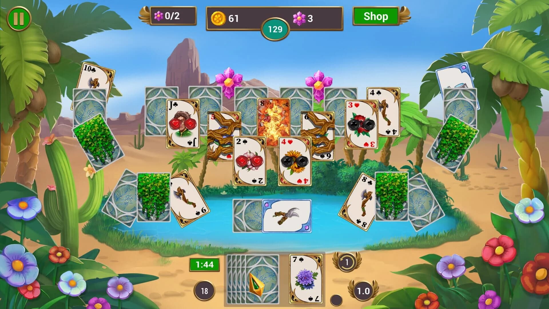 Solitaire Quest: Garden Story screenshot 1