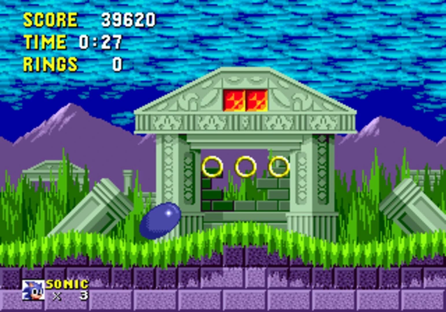Sonic 1 Spike Bug Fix & Spindash screenshot 2