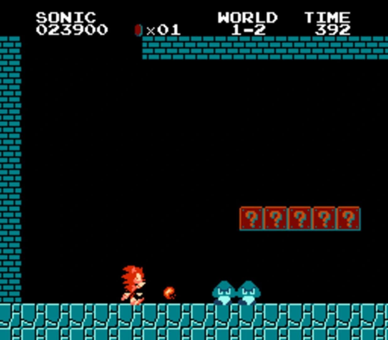 Sonic in Super Mario Bros. screenshot 3