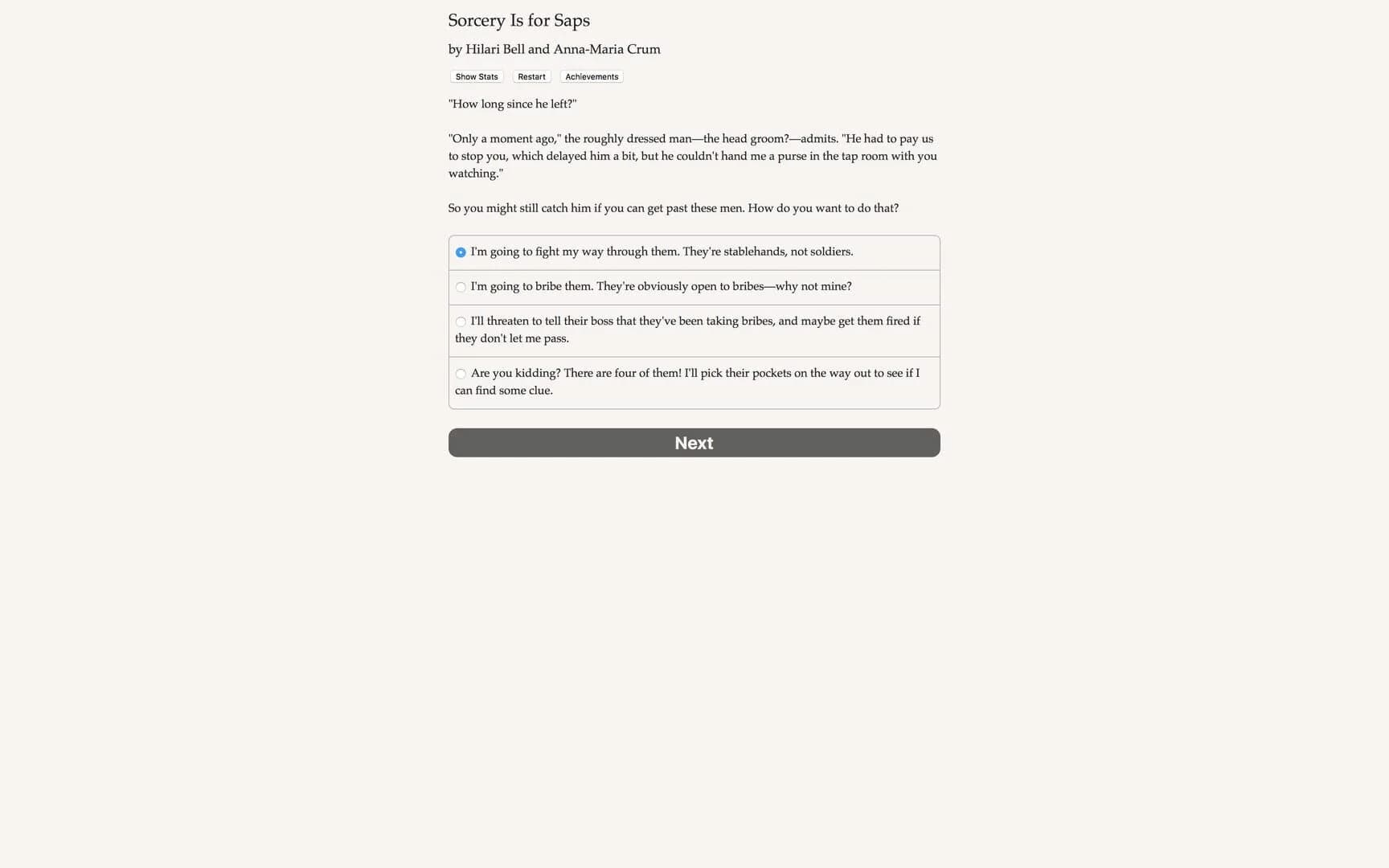 Sorcery Is for Saps screenshot 3