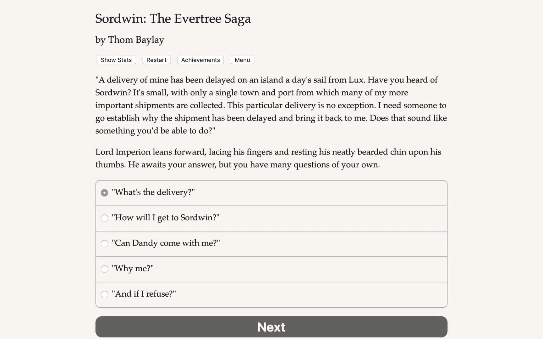 Sordwin: The Evertree Saga screenshot 1