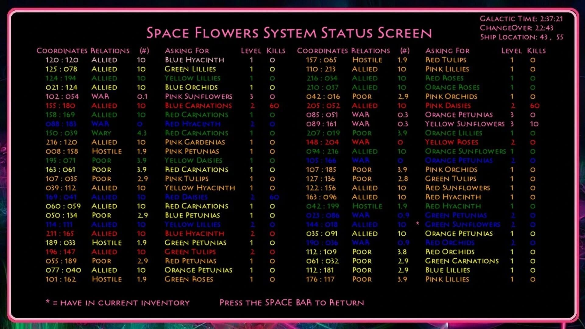 Space Flowers screenshot 3
