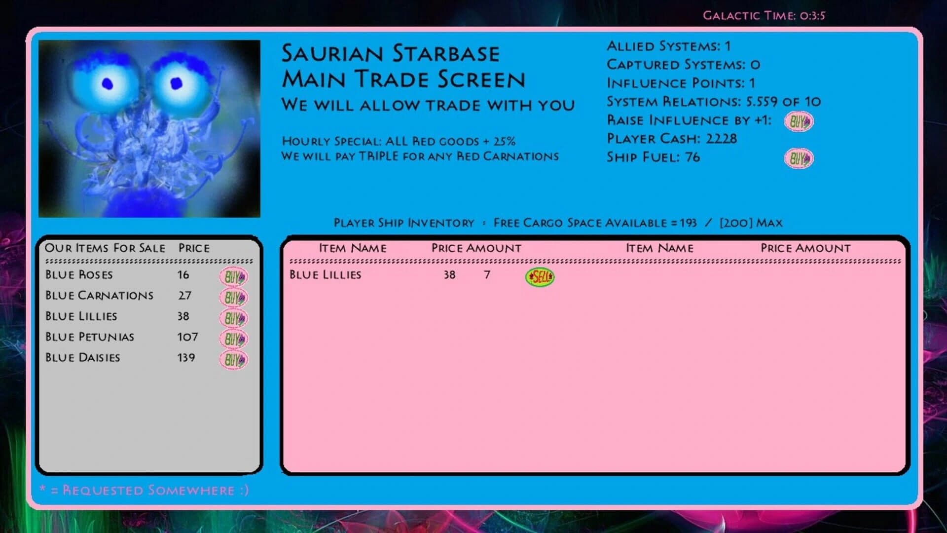 Space Flowers screenshot 2