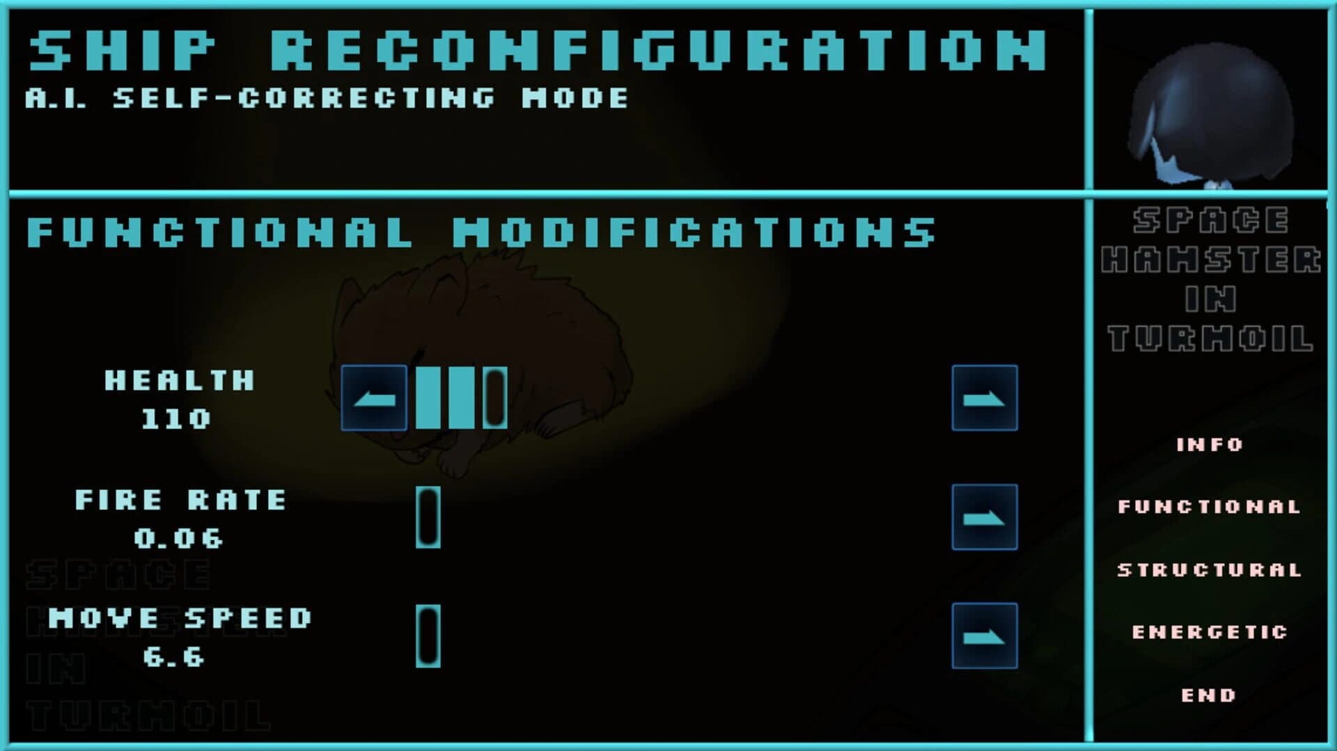 Space Hamster in Turmoil screenshot 1