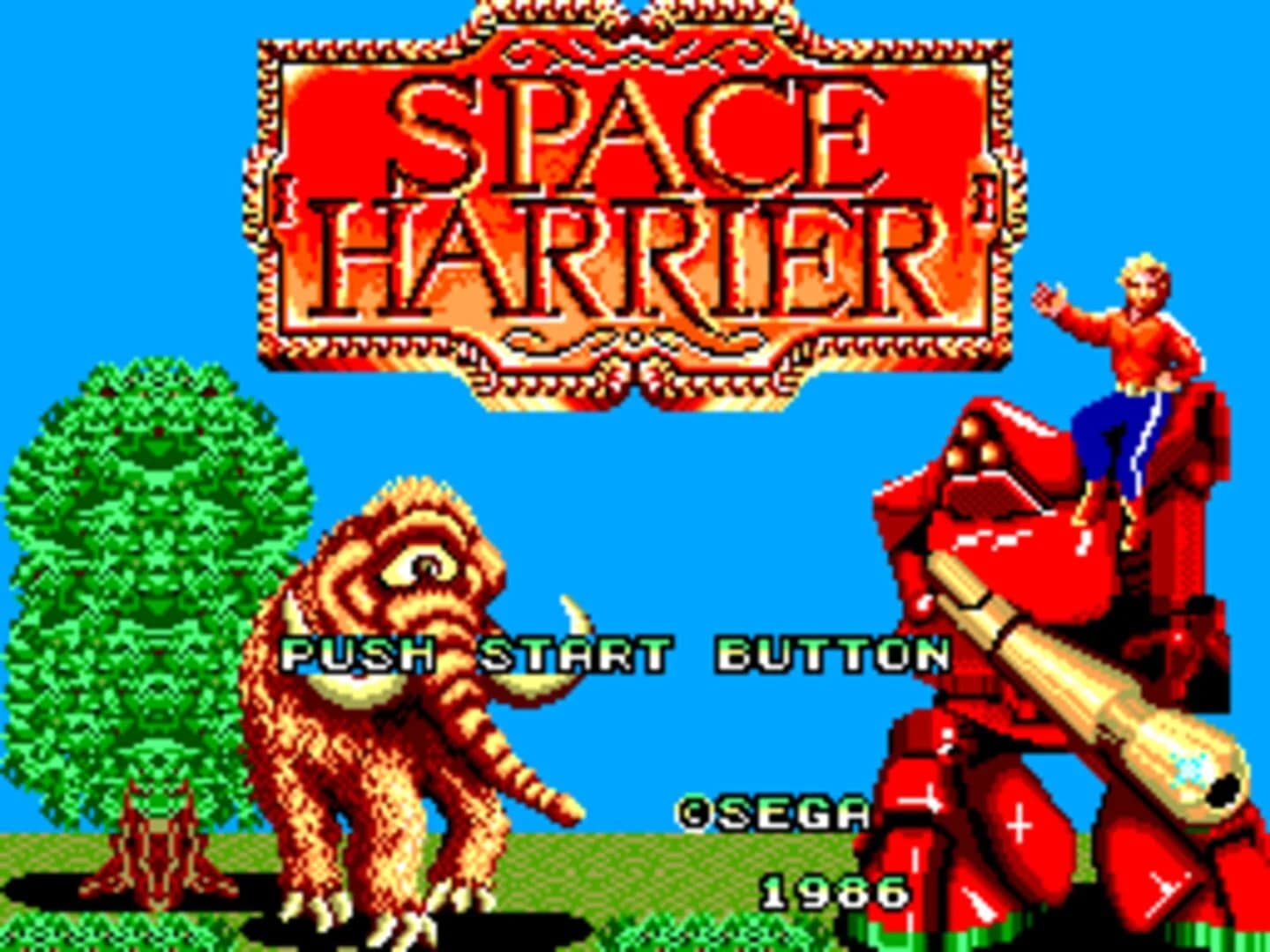 Space Harrier screenshot 1
