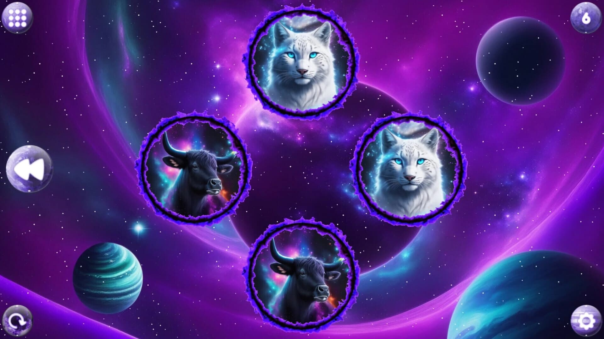 Space Memory: Animals screenshot 1