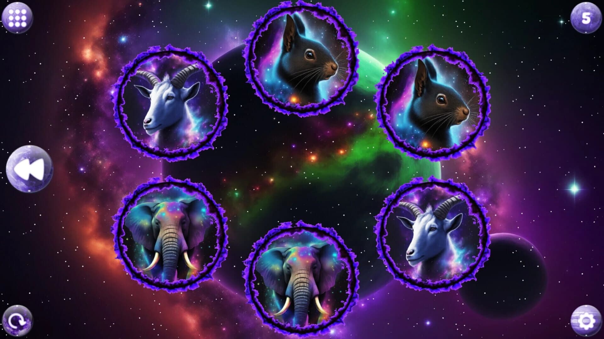 Space Memory: Animals screenshot 2