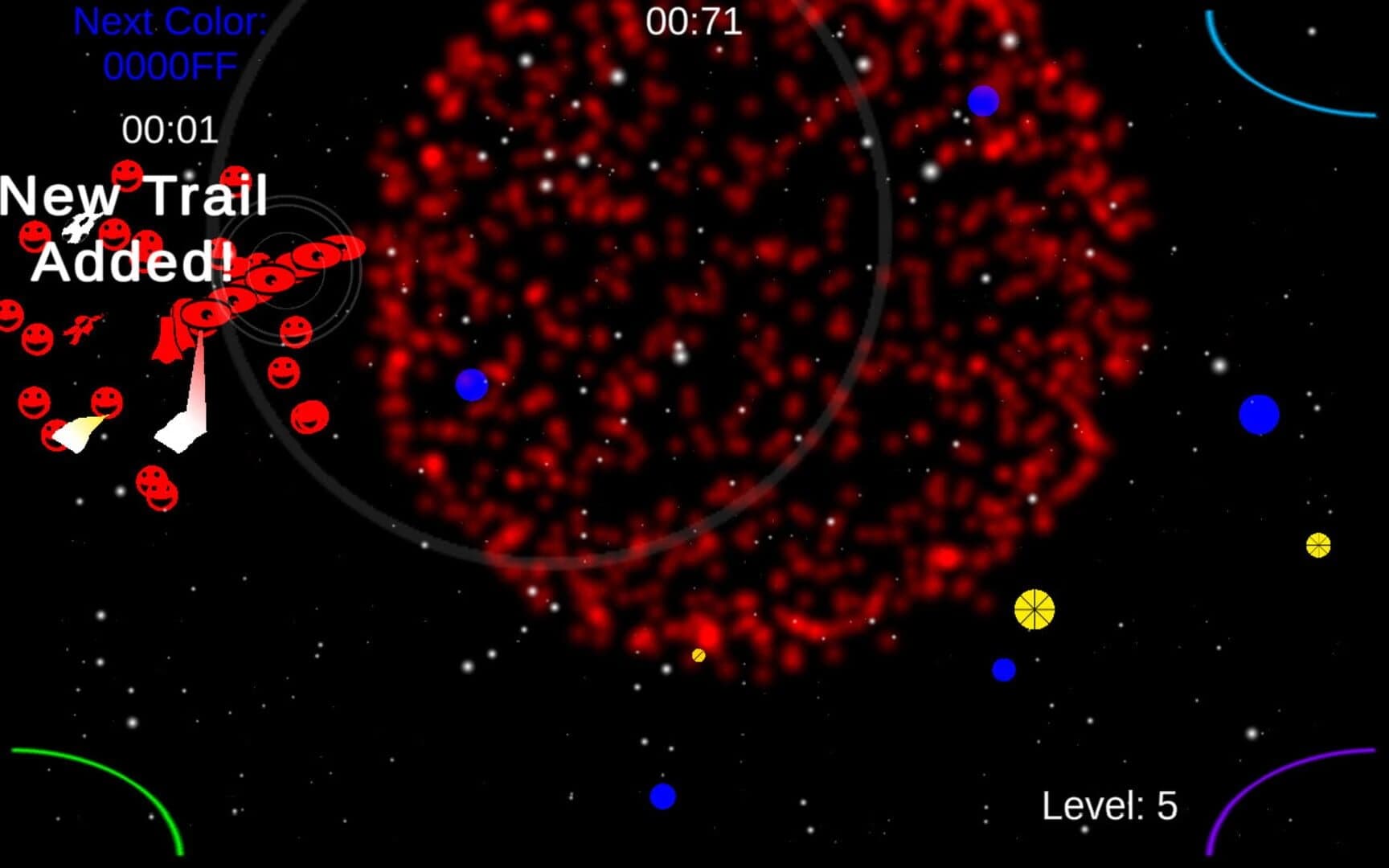 Space Trail Fireworks screenshot 1