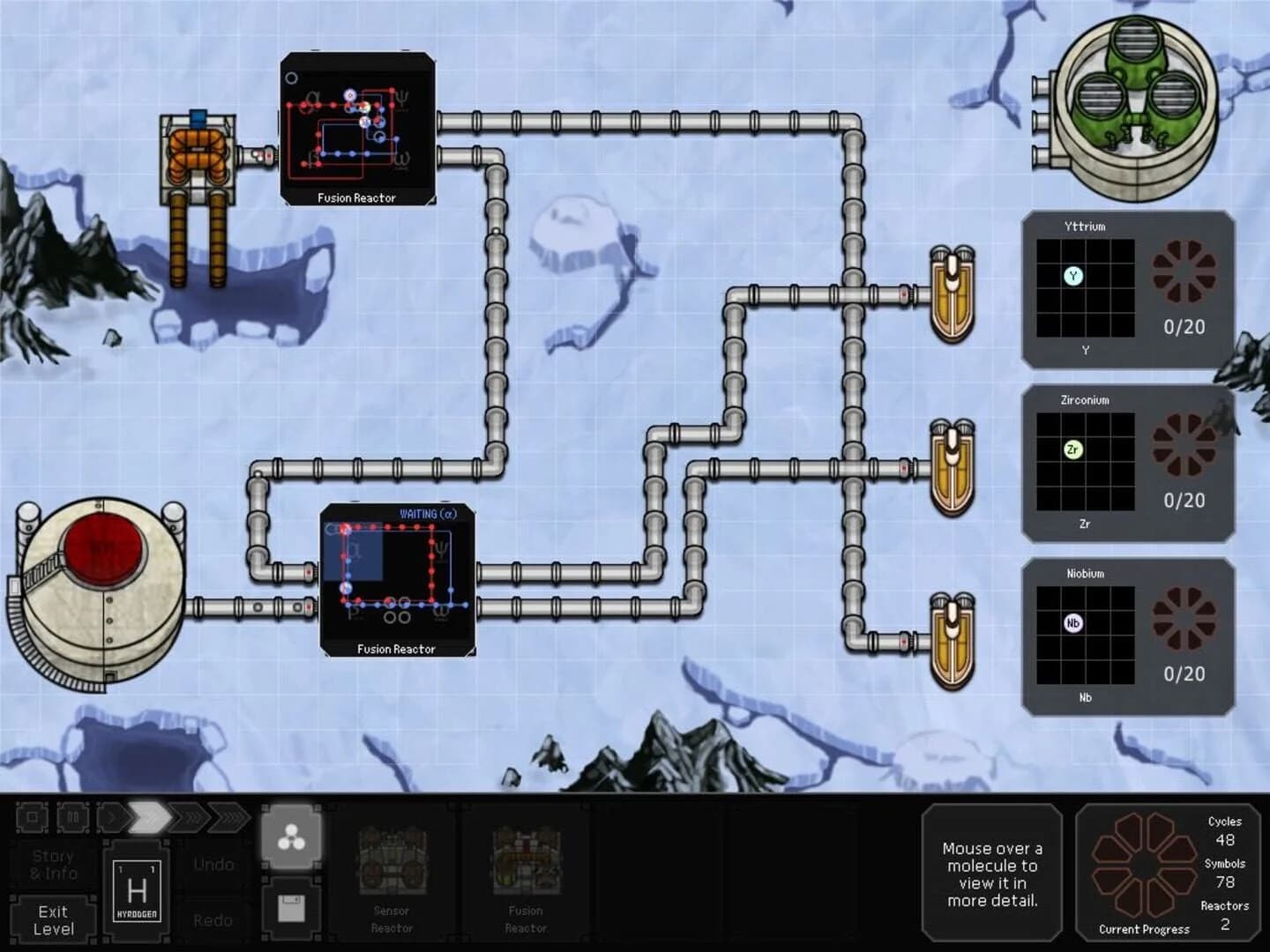 SpaceChem screenshot 1