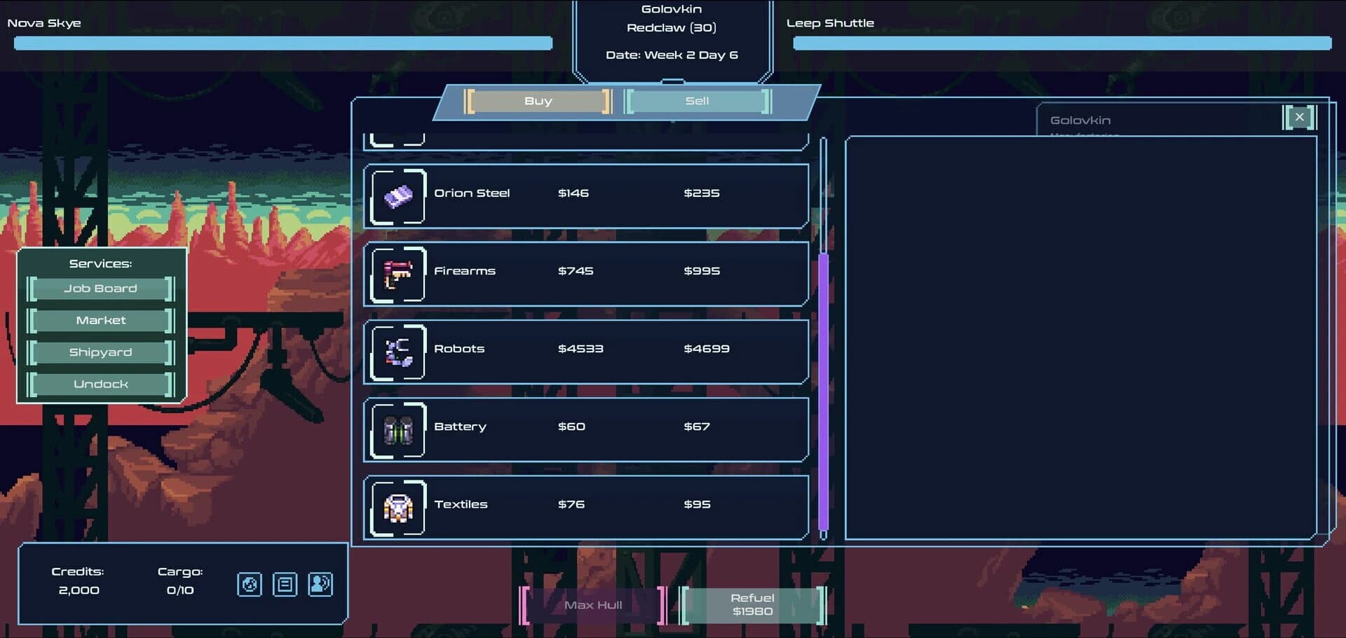 Spaceport Trading Company screenshot 1