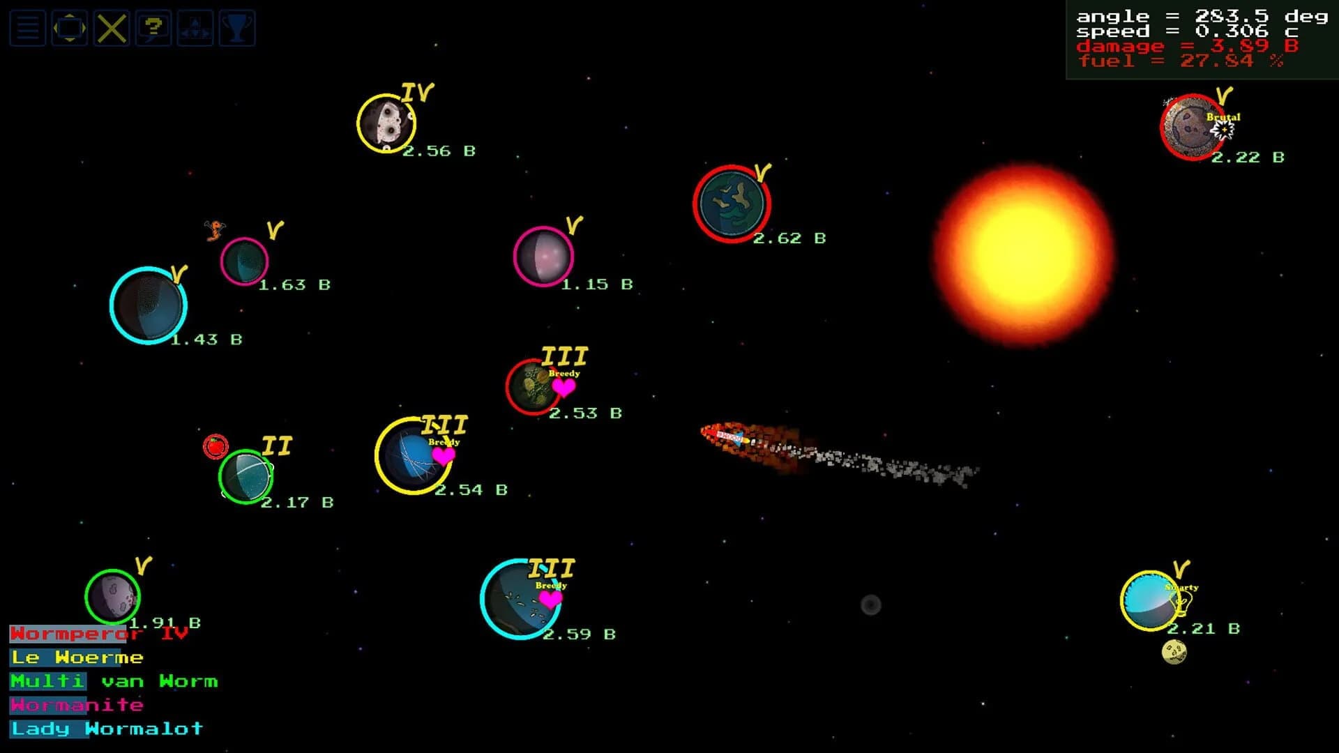 SpaceWorms screenshot 5