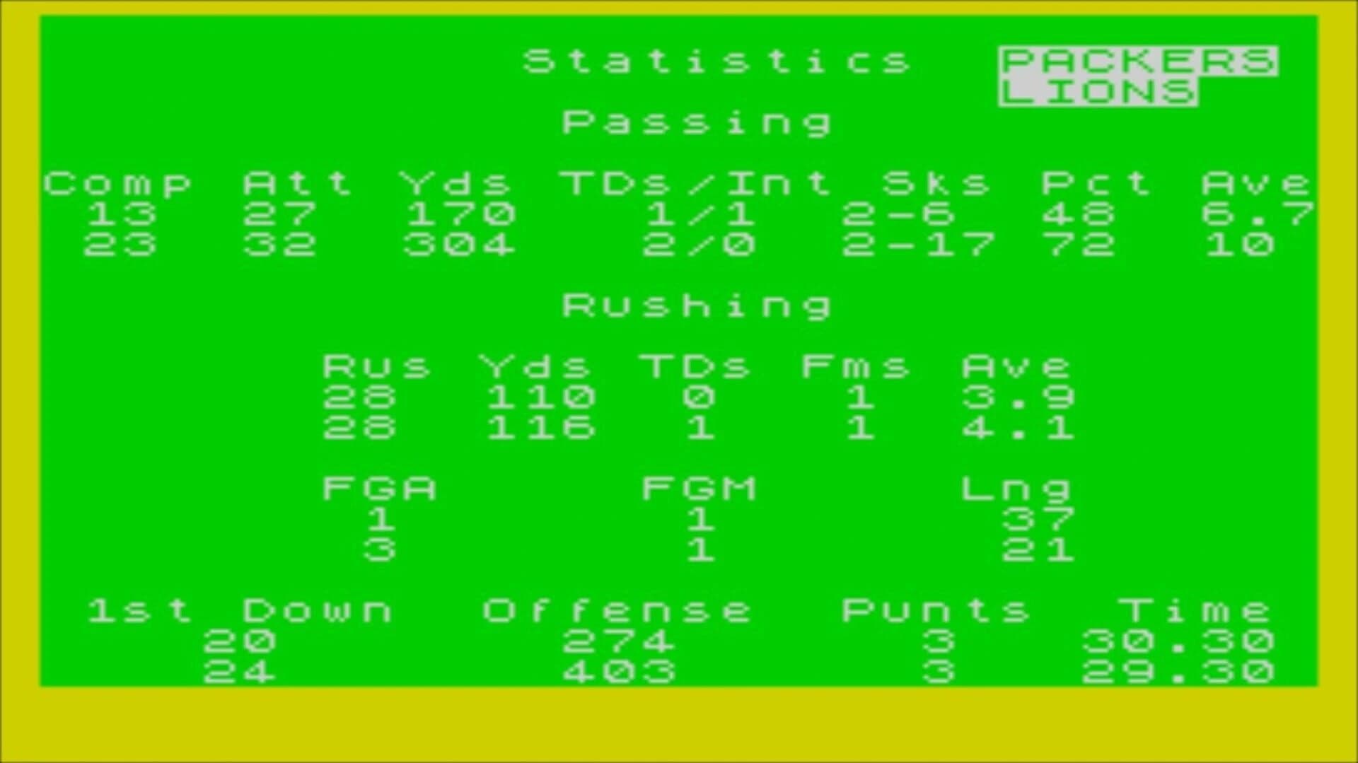 Speed NFL screenshot 2