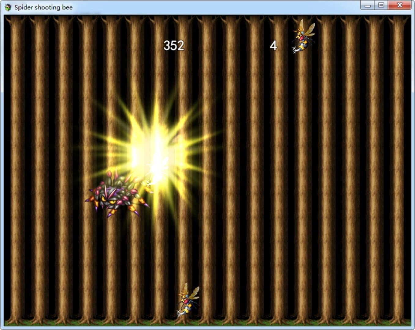 Spider Shooting Bee screenshot 1