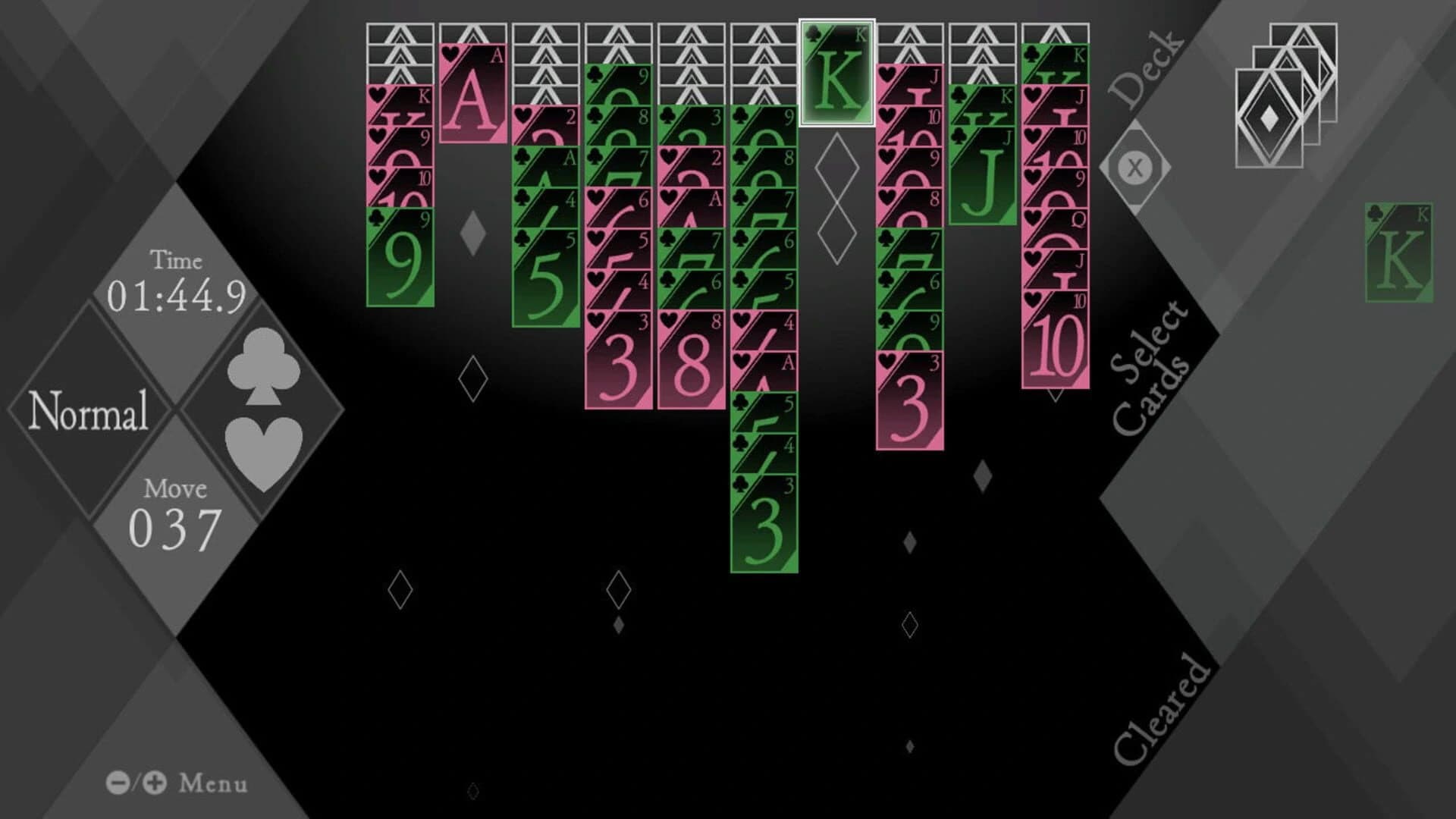 Spider Solitaire Black screenshot 3