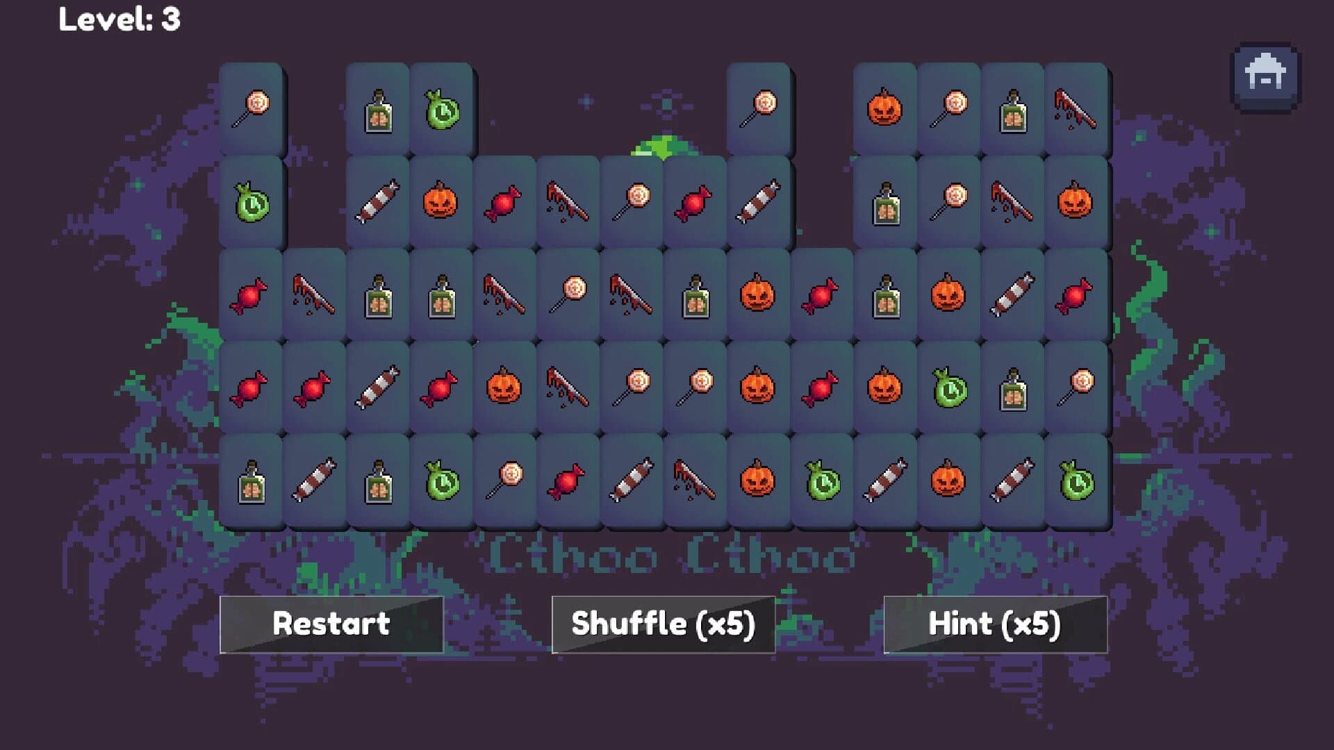 Spooky Mahjong screenshot 2