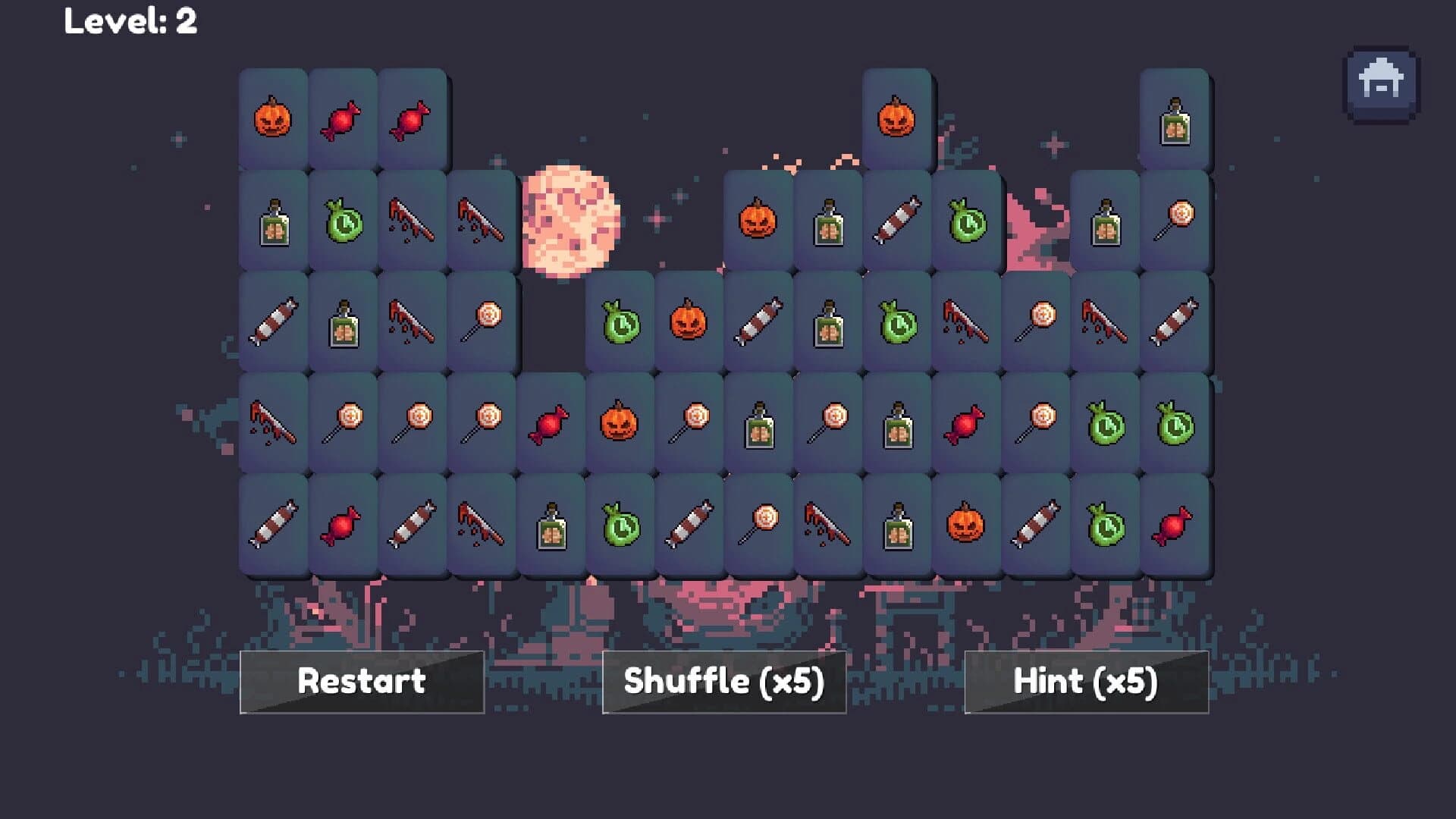 Spooky Mahjong screenshot 1