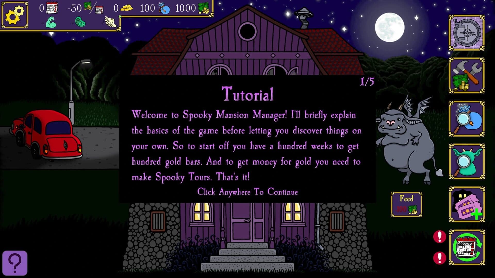 Spooky Mansion Manager screenshot 1