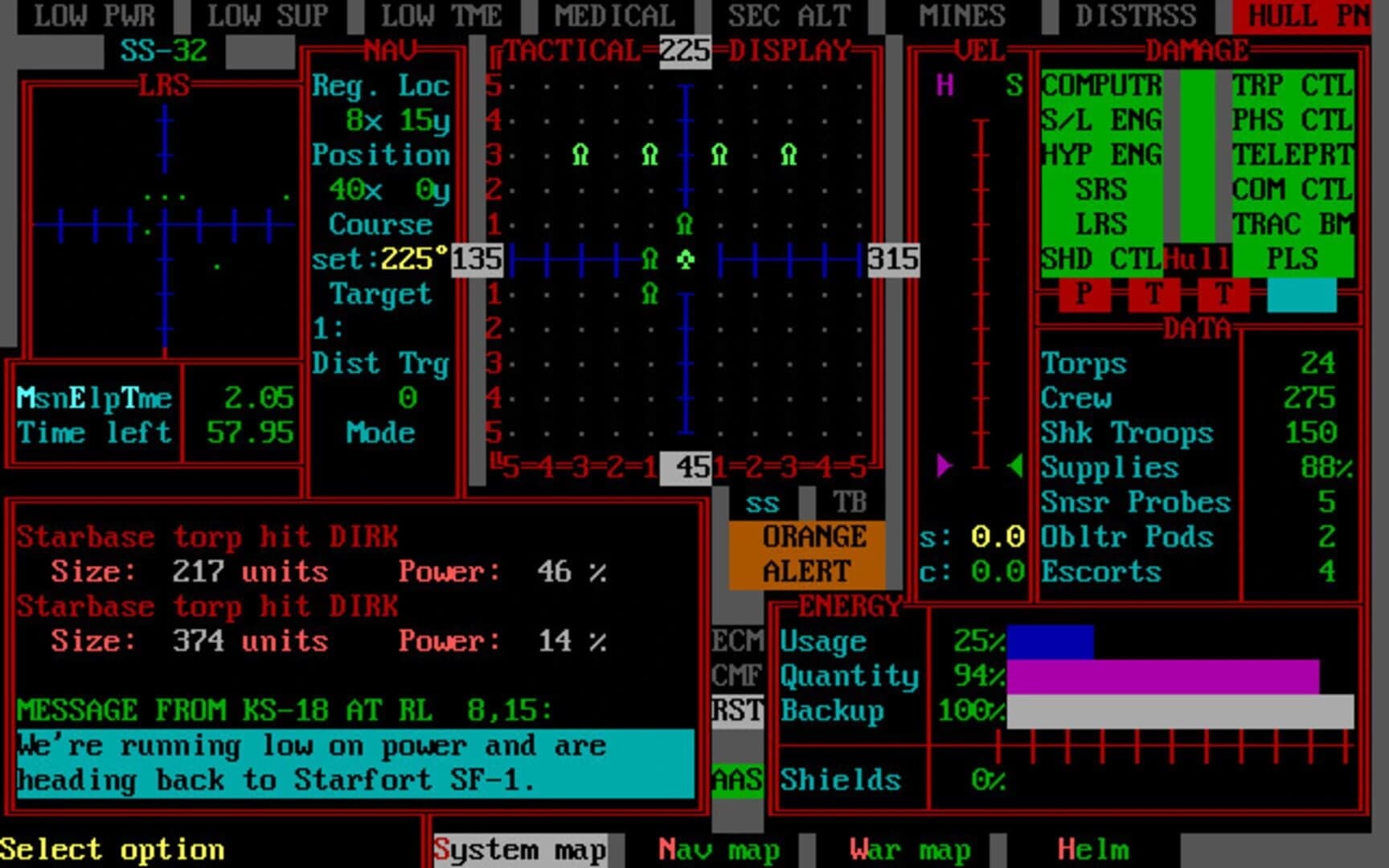 Star Fleet II: Krellan Commander screenshot 1