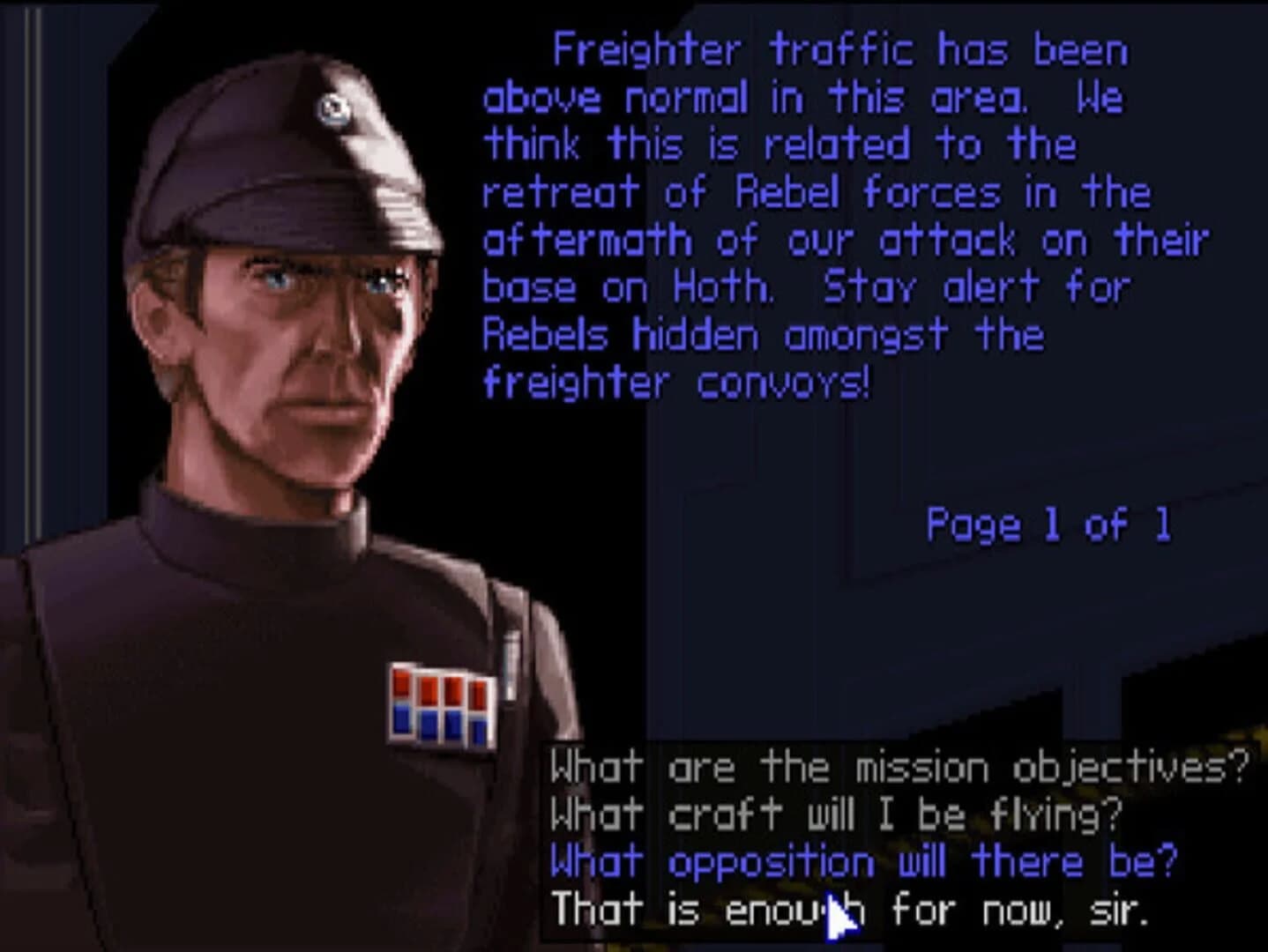 Star Wars: TIE Fighter screenshot 2