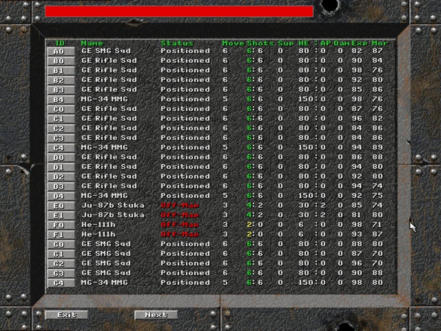 Steel Panthers screenshot 3