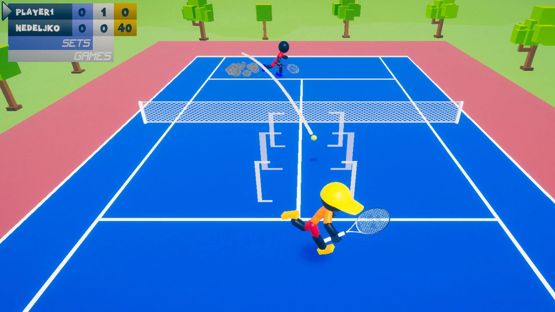 Stickman 3D Tennis: Deluxe screenshot 8