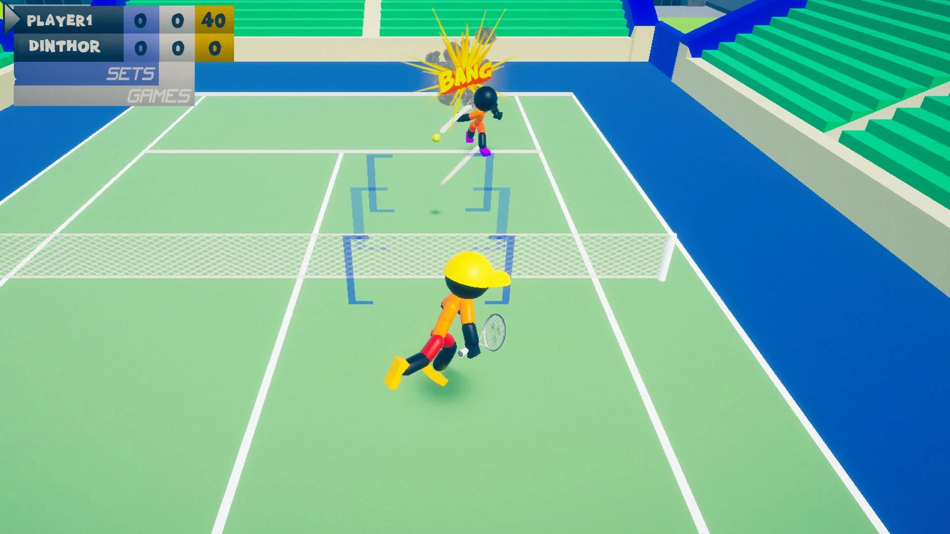 Stickman 3D Tennis: Deluxe screenshot 2