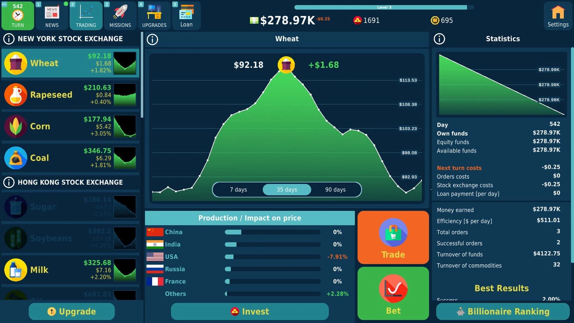 Stock Exchange Game screenshot 3