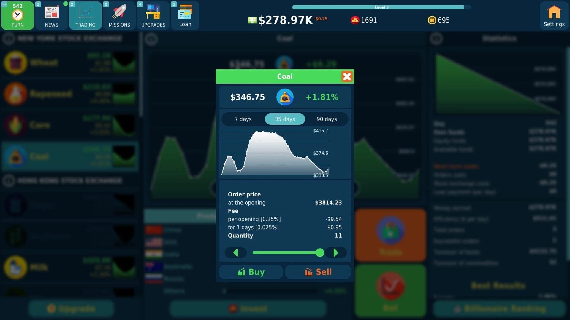 Stock Exchange Game screenshot 1