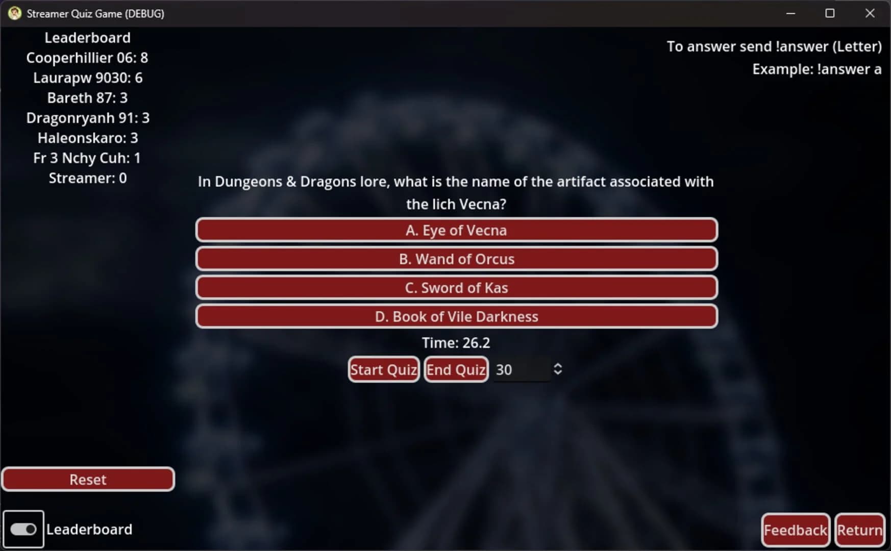Streamers Interactive Quiz Game screenshot 1