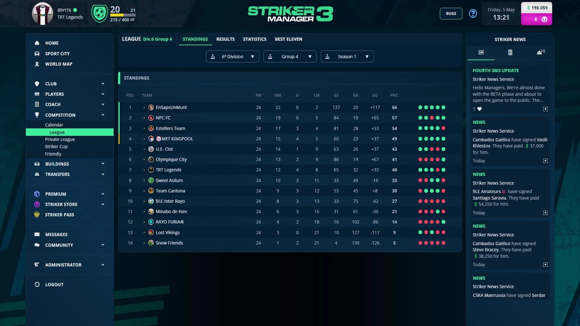 Striker Manager 3 screenshot 5